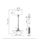 Turn de lumina pentru santiere 800W - 110.000 lumeni – 3,4 m inaltime
